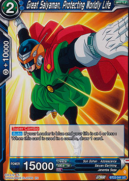 Great Saiyaman, Protecting Wordly Life