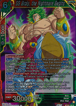 SS Broly, the Nightmare Begins
