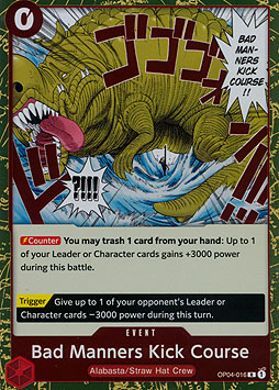 Bad Manners Kick Course