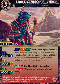 Blue Lizardman Pilgrim