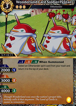 Wonderland Card Soldier Pentan