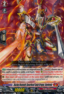 Blazing Heavenly Spearhead Equip Dragon, Nandeeka