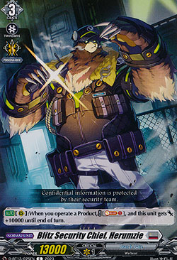 Blitz Security Chief, Herumzie
