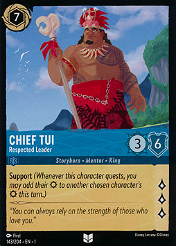 Chief Tui - Respected Leader