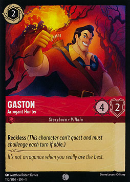 Gaston - Arrogant Hunter