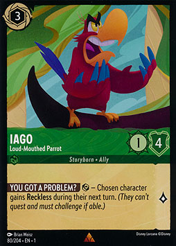 Iago - Loud-Mouthed Parrot