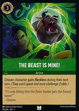 The Beast Is Mine!