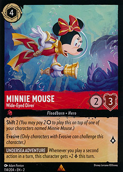 Minnie Mouse - Wide-Eyed Diver