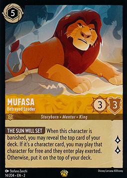 Mufasa - Betrayed Leader