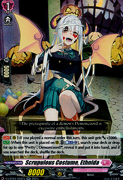 Scrupulous Costume, Ethnida