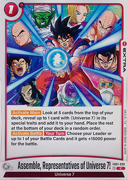 Assemble, Representatives of Universe 7!