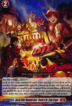 Special Order! Mountain Roast - Breath of the Flame Dragon
