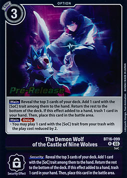 The Demon Wolf of the Castle of Nine Wolves