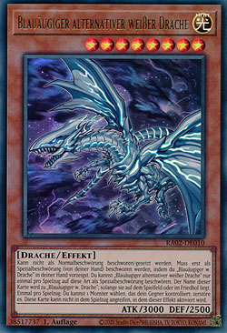 Blauäugiger alternativer weißer Drache