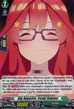 Big Appetite, Itsuki Nakano