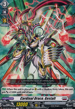 Cardinal Draco, Gestalt