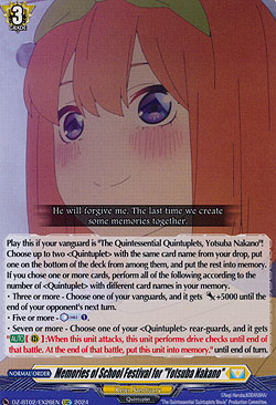 Memories of the School Festival for Yotsuba Nakano