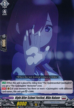 Night After School Festival, Miku Nakano