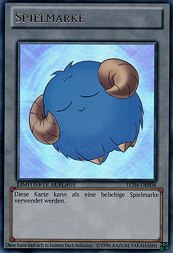 Spielmarke (blaues Schaf)