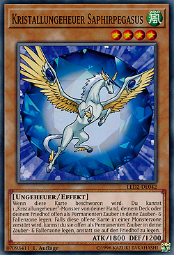 Kristallungeheuer Saphirpegasus