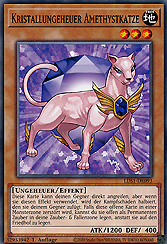 Kristallungeheuer Amethystkatze