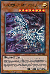 Blauäugiger alternativer weißer Drache