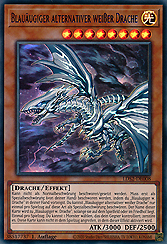 Blauäugiger alternativer weißer Drache