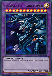 Blauäugiger ultimativer Drache