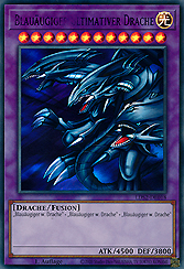 Blauäugiger ultimativer Drache