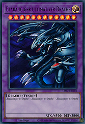 Blauäugiger ultimativer Drache