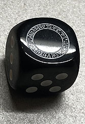 Dunkler magischer Kreis-Würfel