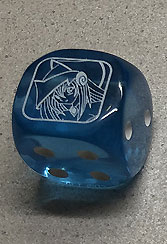 Dunkles Magier-Mädchen-Würfel