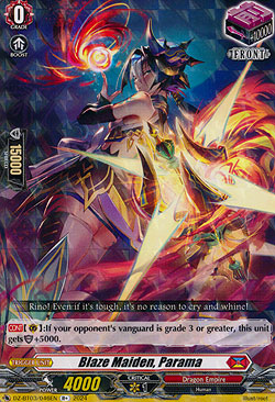 Blaze Maiden, Parama