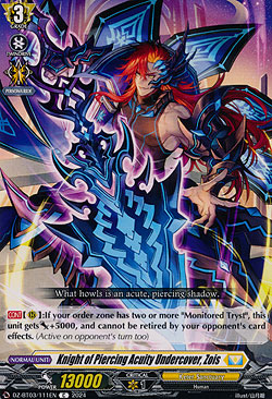 Knight of Piercing Acuity Undercover, Zois