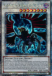 Schwarz geflügelter Drache