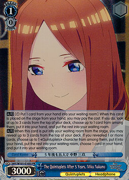 The Quintuplets After 5 Years, Miku Nakano