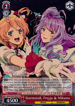 Sturmstoss, Freyja & Mikumo