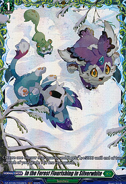In the Forest Flourishing in Silverwhite