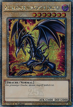 Rotäugiger schwarzer Drache