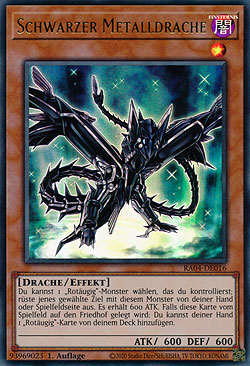 Schwarzer Metalldrache