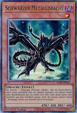 Schwarzer Metalldrache
