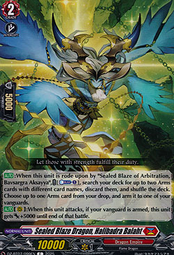 Sealed Blaze Dragon, Halibadra Balat