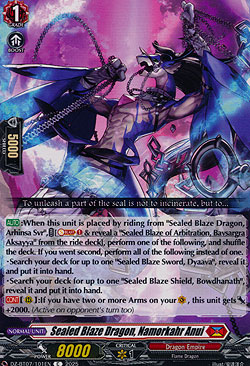 Sealed Blaze Dragon, Namorkahr Anui