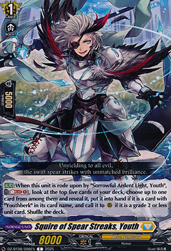 Squire of Spear Streaks, Youth