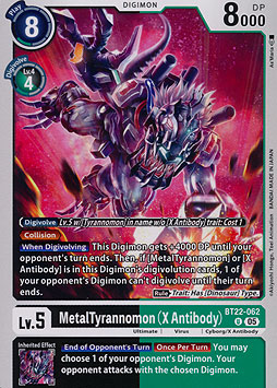 MetalTyrannomon (X Antibody)