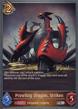 Prowling Dragon, Striken