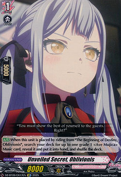 Unveiled Secret, Oblivionis