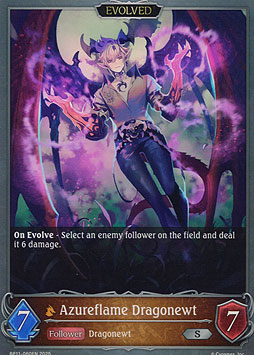 Azureflame Dragonewt (Evolved)