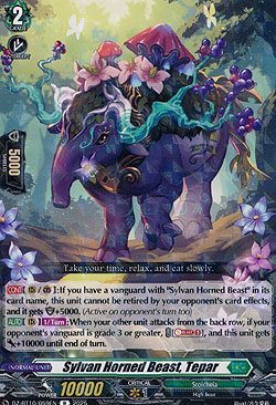 Sylvan Horned Beast, Tepar