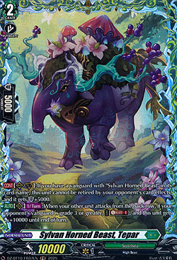 Sylvan Horned Beast, Tepar